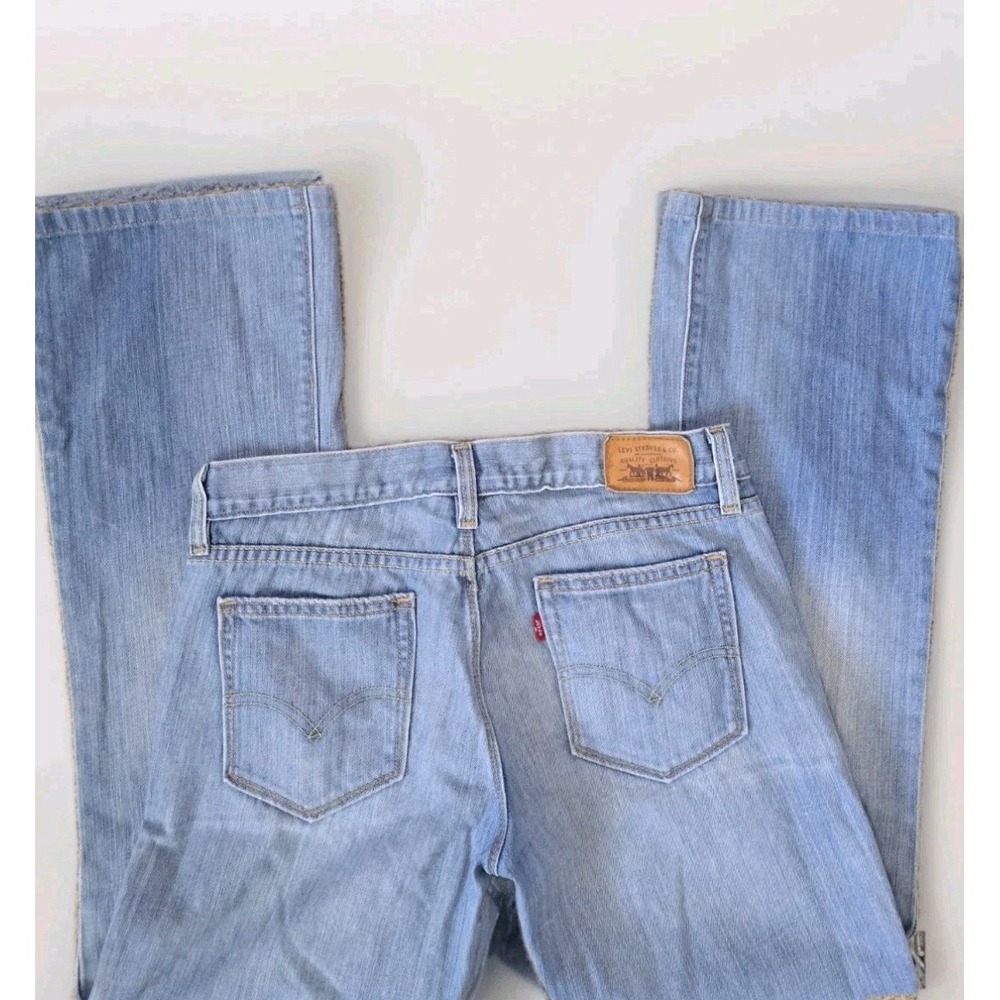 Y2K Women's Levi's 522 Ultra Low Rise Bootcut Denim Jeans Size 6M Medium Wash - Picture 2 of 10